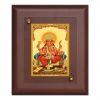 Diviniti MDF Wall Hanging Frame Gold Plated Normal Foil Sitting Ganesha (DMDFN1WHF0164)