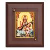 Diviniti MDF Wall Hanging Frame Gold Plated Normal Foil Saraswati Sitting On Lotus (DMDFN1WHF0189)