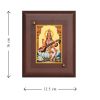 Diviniti MDF Wall Hanging Frame Gold Plated Normal Foil Saraswati Sitting On Lotus (DMDFN1WHF0189)