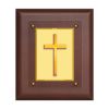 Diviniti MDF Wall Hanging Frame Gold Plated Normal Foil Cross sign (DMDFN25WHF0100)