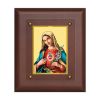 Diviniti MDF Wall Hanging Frame Gold Plated Normal Foil Mother Merry (DMDFN25WHF0103)