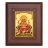 Diviniti MDF Wall Hanging Frame Gold Plated Normal Foil Sitting Ganesha (DMDFN25WHF061)