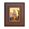 Diviniti MDF Wall Hanging Frame Gold Plated Normal Foil Krishna With Cow (DMDFN25WHF068)