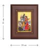 Diviniti MDF Wall Hanging Frame Gold Plated Normal Foil Shiv Parwati (DMDFN25WHF086)