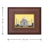 Diviniti MDF Wall Hanging Frame Gold Plated Normal Foil Taj mahal (DMDFN25WHF089)