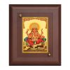 Diviniti MDF Wall Hanging Frame Gold Plated Normal Foil Sitting Ganesha (DMDFN2WHF0108)