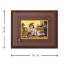 Diviniti MDF Wall Hanging Frame Gold Plated Normal Foil Laddu Gopal  (DMDFN2WHF0110)