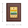 Diviniti MDF Wall Hanging Frame Gold Plated Normal Foil Namokar Mantra (DMDFN2WHF0122)