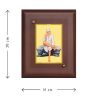 Diviniti MDF Wall Hanging Frame Gold Plated Normal Foil Sai Baba Sitting On Stone (DMDFN2WHF0130)