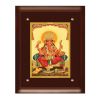 Diviniti MDF Wall Hanging Frame Gold Plated Normal Foil Sitting Ganesha (DMDFN3WHF0220)