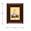 Diviniti MDF Wall Hanging Frame Gold Plated Normal Foil Sai Baba Sitting on Stone (DMDFN3WHF0235)