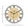 Diviniti Mughal Design Roman Dial Analog Wall Clock Silver (DSWC6INFR0157)