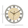 Diviniti Chakra Design Roman Dial Analog Wall Clock Silver (DSWC6INFR0158)