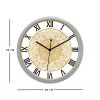 Diviniti Floral Design Roman Dial Analog Wall Clock Silver (DSWC6INFR0160)