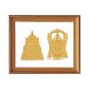 Diviniti Wall Hanging Yellow Photo Frame Tirupari Bala Ji With Temple (DGF-S2) (DDGFS2TRI0118)