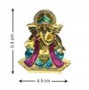 Pujashoppe Ganesha Statue Gold And Purple (PUJAGANESH016)
