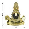 Pujashoppe Tirupati Bala Ji Statue Gold And Black (PUJABANKEY022)