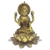 Pujashoppe Brass Lakshmi Sitting On Lotus Statue