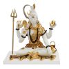Diviniti Shiva White And Gold (PUJA0130)
