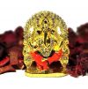 Pujashoppe Ganesha Statue Gold And Orange (PUJAGANESH025)