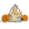 Pujashoppe Ganesha Statue Silver (PUJAGANESHA028)