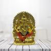 Pujashoppe Gold Plated Sitting Ganesha Statue (PSGPSG014)